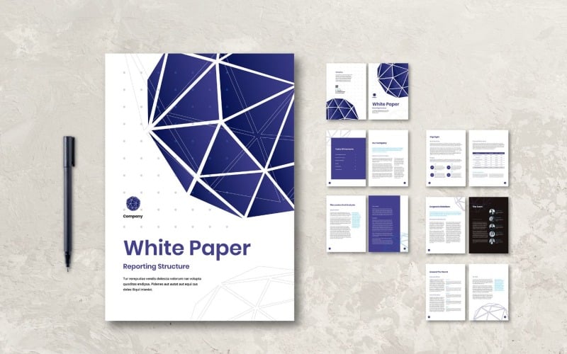 Whitepaper Reporting Paper - Mall för företagsidentitet