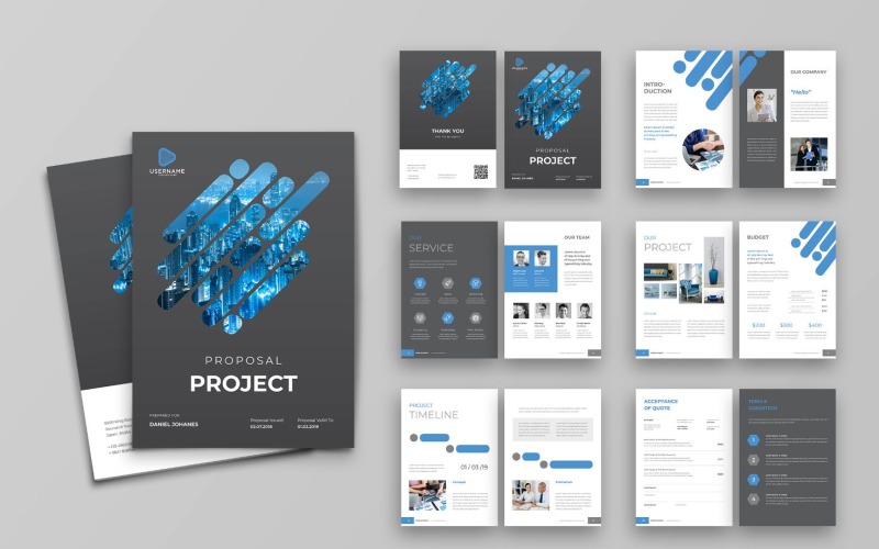Download Фирменный стиль "Proposal Consultant Idea - Corporate Identity Template" / Proposal Consultant Idea - Corporate Identity Template - Фирменный стиль на тему графика proposal,business,a4,company,creative,corporate,indesign,brochure,template,report,annual,brief,marketing,portfolio,project