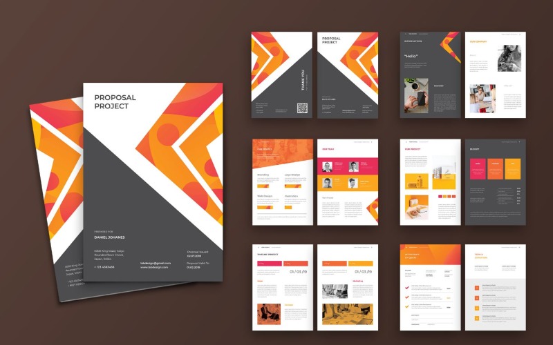 Download Фирменный стиль "Proposal Creative Branding - Corporate Identity Template" / Proposal Creative Branding - Corporate Identity Template - Фирменный стиль на тему графика proposal,business,a4,company,creative,corporate,indesign,brochure,template,report,annual,brief,marketing,portfolio,project