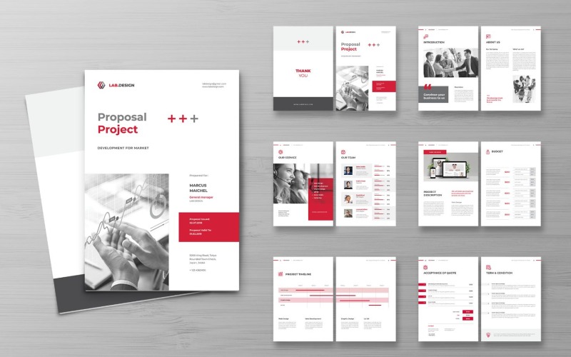 Download Фирменный стиль "Proposal Digital Asset Service - Corporate Identity Template" / Proposal Digital Asset Service - Corporate Identity Template - Фирменный стиль на тему графика proposal,business,a4,company,creative,corporate,indesign,brochure,template,report,annual,brief,marketing,portfolio,project