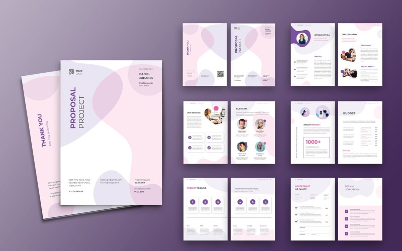 Download Фирменный стиль "Proposal Digital Concept - Corporate Identity Template" / Proposal Digital Concept - Corporate Identity Template - Фирменный стиль на тему графика proposal,business,a4,company,creative,corporate,indesign,brochure,template,report,annual,brief,marketing,portfolio,project