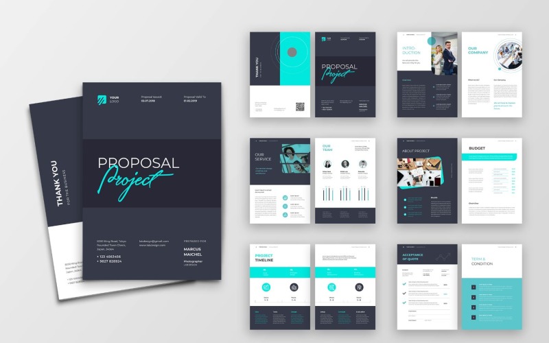 Download Фирменный стиль "Proposal Finance Companies - Corporate Identity Template" / Proposal Finance Companies - Corporate Identity Template - Фирменный стиль на тему графика proposal,business,a4,company,creative,corporate,indesign,brochure,template,report,annual,brief,marketing,portfolio,project