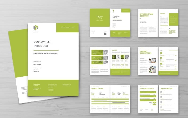 Proposal Graphic Design Project - Corporate Identity Template