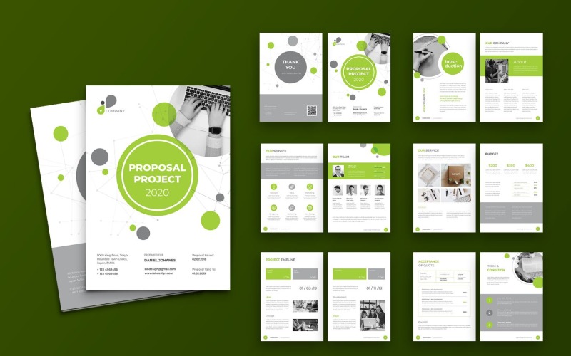 Download Фирменный стиль "Proposal Professional Designing - Corporate Identity Template" / Proposal Professional Designing - Corporate Identity Template - Фирменный стиль на тему графика proposal,business,a4,company,creative,corporate,indesign,brochure,template,report,annual,brief,marketing,portfolio,project