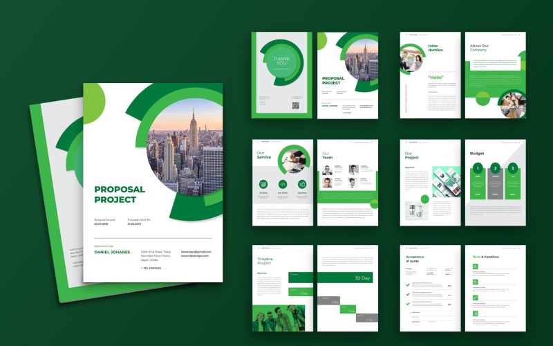 Download Фирменный стиль "Proposal Website Design Services - Corporate Identity Template" / Proposal Website Design Services - Corporate Identity Template - Фирменный стиль на тему графика proposal,business,a4,company,creative,corporate,indesign,brochure,template,report,annual,brief,marketing,portfolio,project