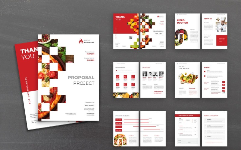 提案食品业务规划师-企业标识模板