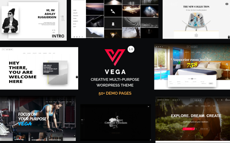 Vega - Výkonný víceúčelový WordPress motiv
