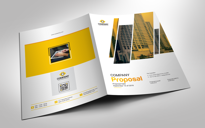 Download Фирменный стиль "Yellow Color Business Proposal - Corporate Identity Template" / Yellow Color Business Proposal - Corporate Identity Template - Фирменный стиль на тему графика agreement,form,business,proposal,template,completion,contract,create,an,invoice,design,project,sample,estimate,excel,job,marketing,office,templates,example