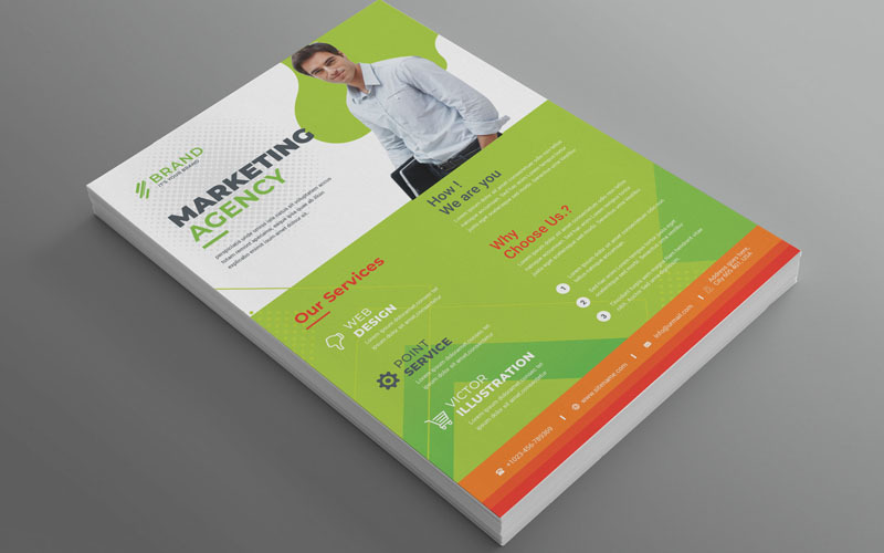 Download Фирменный стиль "Brand - Best Creative Business Flyer Vol_ 74 - Corporate Identity Template" / Brand - Best Creative Business Flyer Vol_ 74 - Corporate Identity Template - Фирменный стиль на тему графика flyer,corporate,corporate,creative,flyer,travel,business,card,card,liflet,computer,internet,stationery,id,kit,blue,hi-quality,official,symple,green