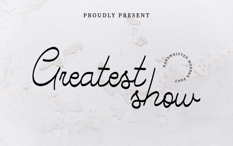 Greatest Show Font 104758 TemplateMonster