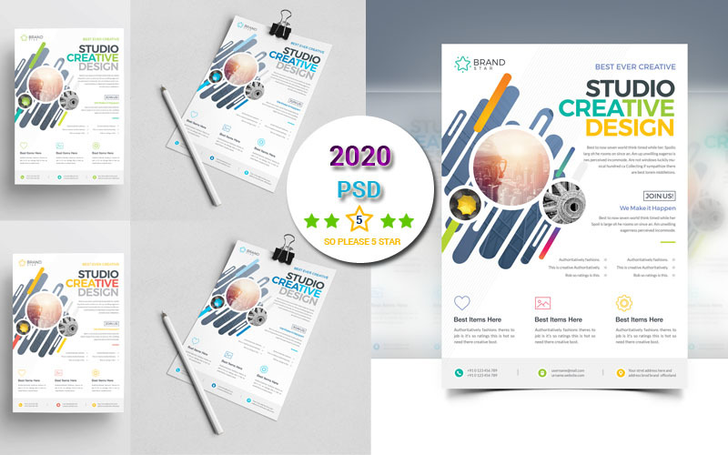 Download Фирменный стиль "Multi Color Flyer - Corporate Identity Template" / Multi Color Flyer - Corporate Identity Template - Фирменный стиль на тему графика corporate,flyer,template,bundle,all,in,one,dl,gift,card,trifold,giftcard,resume,creative,corporate,id,studio,photo,multimedia,web