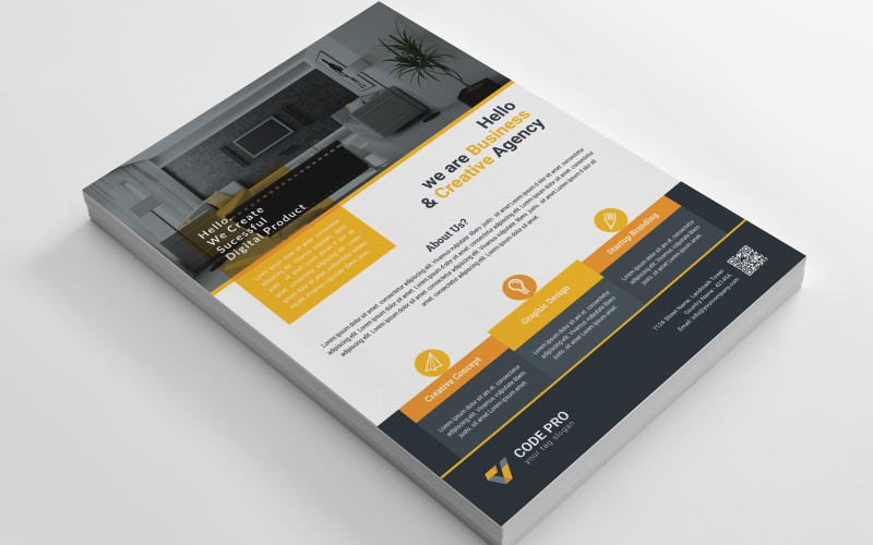 Download Фирменный стиль "Orange Color Business Flyer - Corporate Identity Template" / Orange Color Business Flyer - Corporate Identity Template - Фирменный стиль fyer,corporate,flyer,artistic,blue,building,computer,graph,graphic,green,hi-quality,id,kit,internet,logo,modern,multimedia,official,photo,play