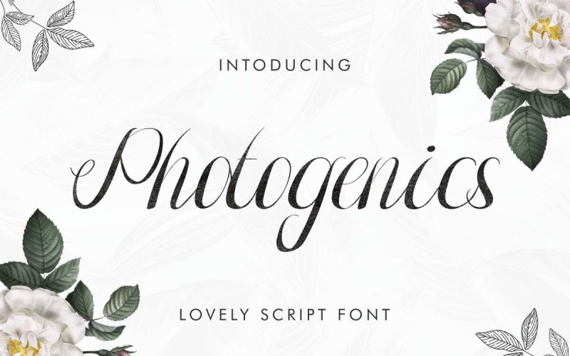 Download Шрифт "Photogenics Font" / Photogenics Font - Шрифт на тему графика beautiful,brochure,brush,calligraphy,classic,clean,elegant,fashion,flyer,font,glamour,gold,handwriting,invitation,lettering,logo,luxury,modern,natural,photography