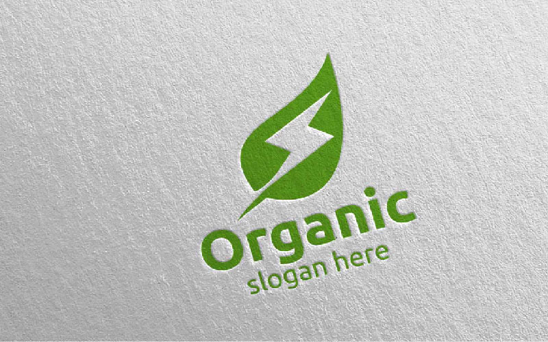 Schnelles natürliches und organisches Design 11 Logo-Vorlage