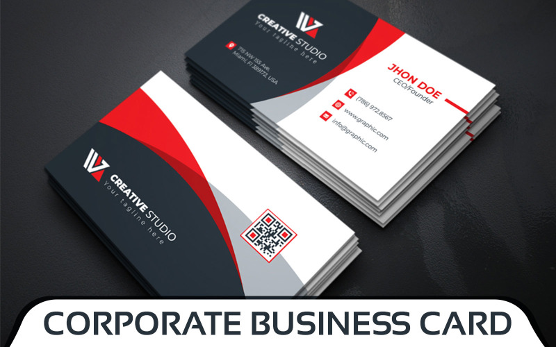 Download Фирменный стиль "Business Card - Corporate Identity Template" / Business Card - Corporate Identity Template - Фирменный стиль print,designer,business,card,both,side,design,green,black,white,professional,modern,graphic,landscape,official,standard,creative,simple,web,logo