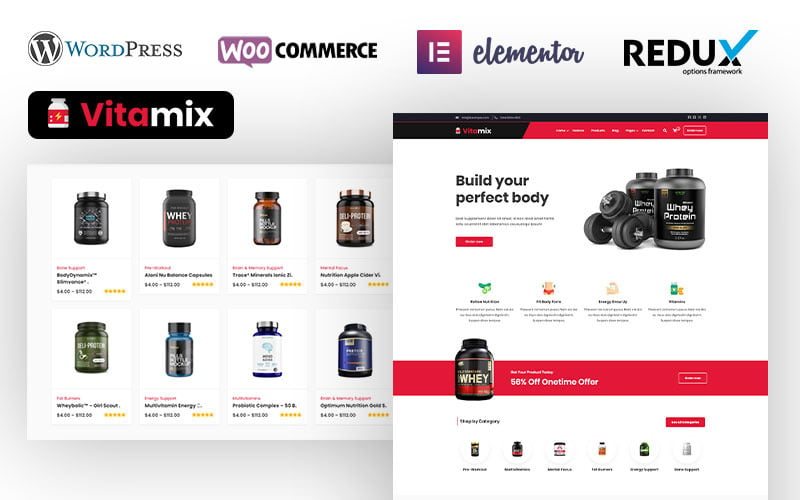 Dawa - Sports & Fitness Nutrition and Supplements Store WooCommerce Theme