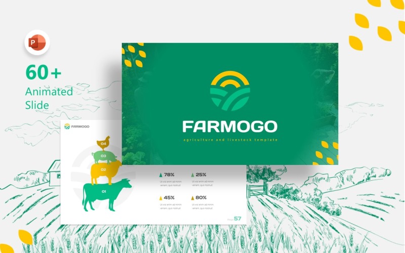 Farmogo Agriculture PowerPoint sablon