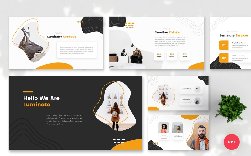 Luminare - Modello PowerPoint creativo