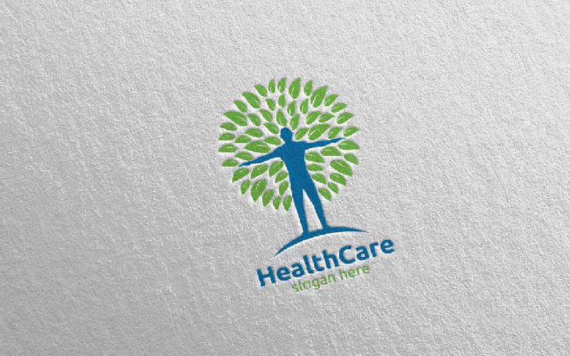 Plantilla de logotipo de concepto médico de atención médica de gota de agua 29