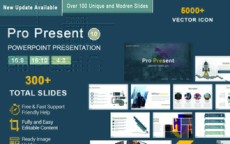 Pro Present шаблон PowerPoint
