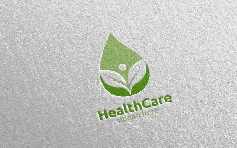 Water Drop Health Care Medical Concept 26 Logo Template