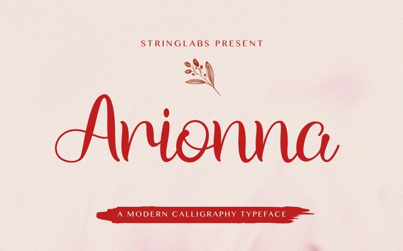 Arionna - Modern kalligrafi typsnitt