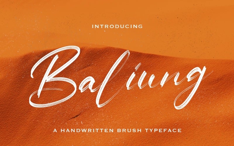 Baliung - рукописный шрифт