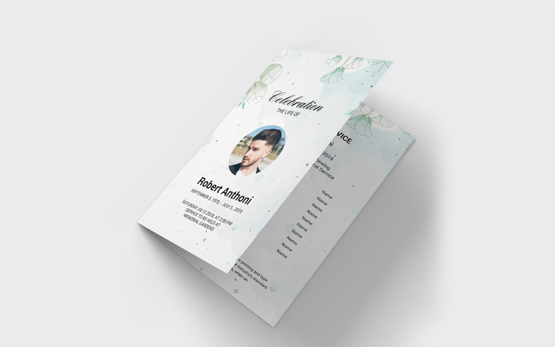 Download Фирменный стиль "Celebration Of Life Program - Corporate Identity Template" / Celebration Of Life Program - Corporate Identity Template - Фирменный стиль на тему графика funeral,program,template,brochure,memorial,service,obituary,programs,floral,church,order,of,printable