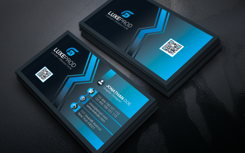 Download Фирменный стиль "Colorful Business Card - Corporate Identity Template" / Colorful Business Card - Corporate Identity Template - Фирменный стиль на тему графика black,blue,bundle,business,card,clean,cmyk,color,company,corporate,creative,design,green,horizontal,modern,personal,print,ready,professional,psd