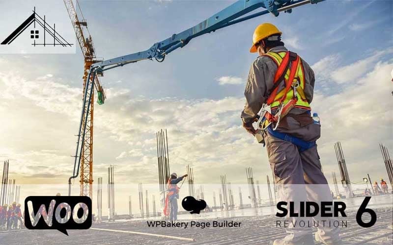 предварительная многоцелевая строительная тема wordpress