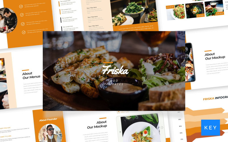 Friska - Food & Restaurant - Modello di keynote