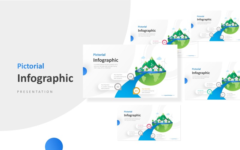 Modèle PowerPoint de présentation infographique de la feuille de route du produit en trois étapes