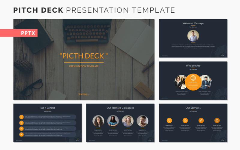 Pitch Deck Presentation PowerPoint -mall