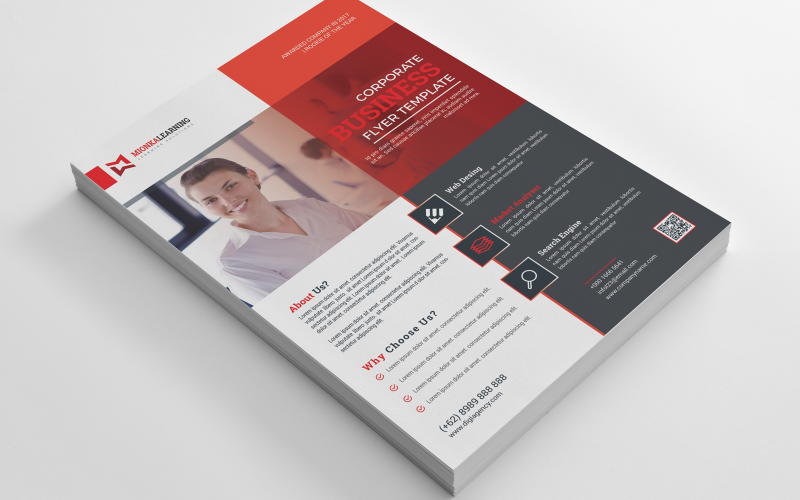 Download Фирменный стиль "Red Color Business Flyer - Corporate Identity Template" / Red Color Business Flyer - Corporate Identity Template - Фирменный стиль на тему графика fyer,corporate,flyer,artistic,blue,building,computer,graph,graphic,green,hi-quality,id,kit,internet,logo,modern,multimedia,official,photo,play