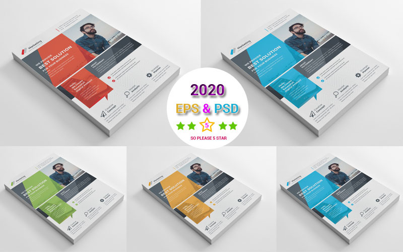 Download Фирменный стиль "Blue Color Color Flyer - Corporate Identity Template" / Blue Color Color Flyer - Corporate Identity Template - Фирменный стиль на тему графика corporate,flyer,corporate,internet,stationery,creative,blue,official,graphics,colorful