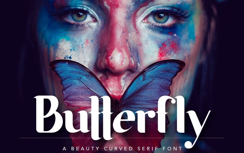 Download Шрифт "Butterfly Beauty Font" / Butterfly Beauty Font - Шрифт на тему графика soft,bold,playful,botanical,nature,coffee,party,sale,promo,font,display,logo,handwritten,serif