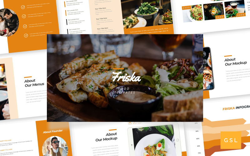 Friska - Essen & Restaurant Google Slides