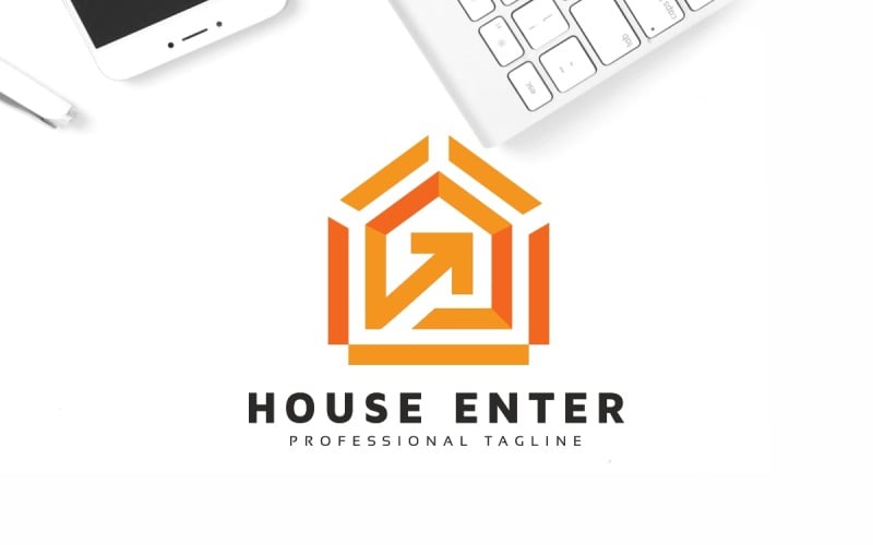House Arrows Logo Template