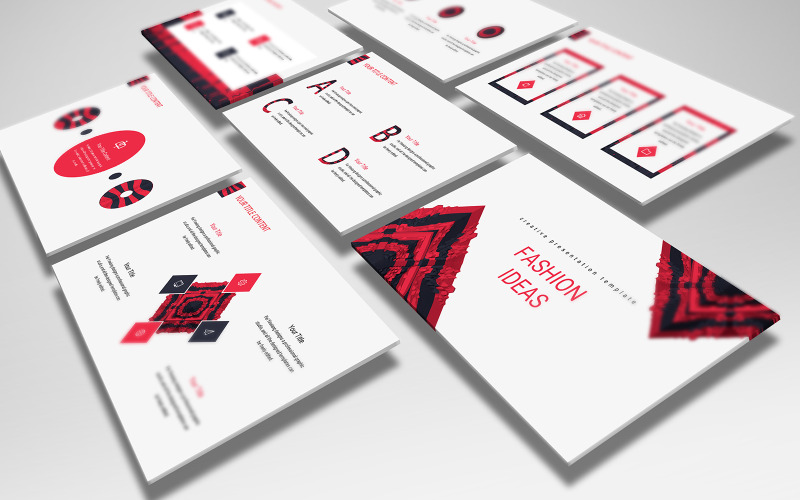 Mode kreativ PowerPoint -mall