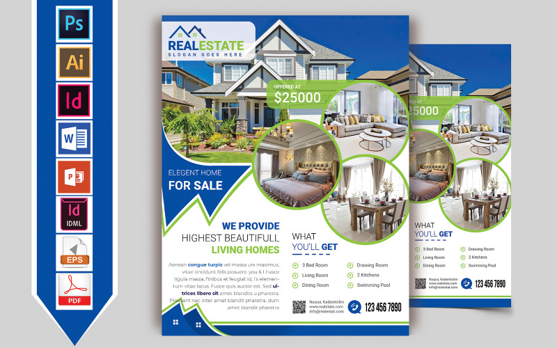 Download Фирменный стиль "Real Estate Flyer Vol-02 - Corporate Identity Template" / Real Estate Flyer Vol-02 - Corporate Identity Template - Фирменный стиль home,property,rent,land,house,real-estate,building,house-plan,home-flyer,property-flyer,house-flyer,real-estate-flyer,building-flyer,rent-flyer,land-flyer,river-side-home,river-view-home