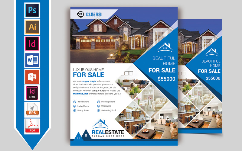 Download Фирменный стиль "Real Estate Flyer Vol-06 - Corporate Identity Template" / Real Estate Flyer Vol-06 - Corporate Identity Template - Фирменный стиль home,property,rent,land,house,real-estate,building,house-plan,home-flyer,property-flyer,house-flyer,real-estate-flyer,building-flyer,rent-flyer,land-flyer,river-side-home,river-view-home