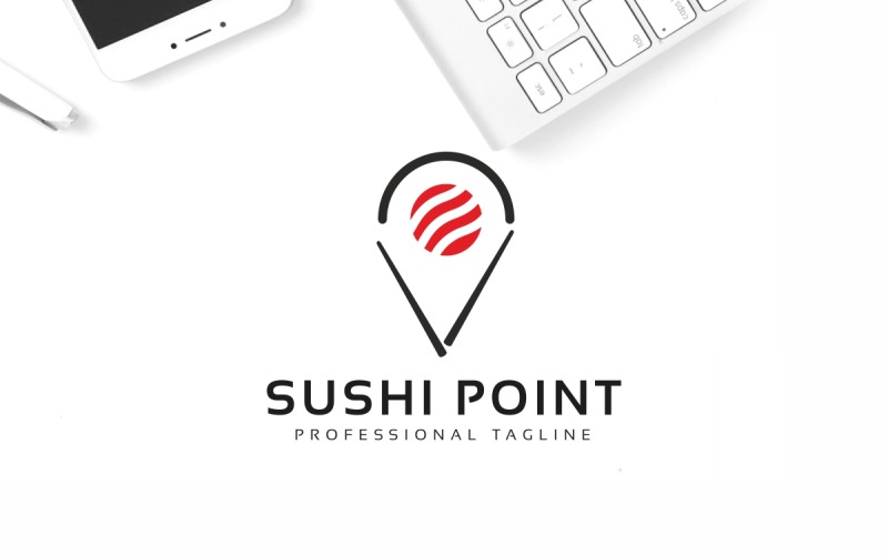 Download Шаблон логотипа "Sushi Point Logo Template" / Sushi Point Logo Template - Шаблон логотипа на тему графика algae,brand,branding,chef,chinese,delicious,delight,fish,food,futo,japanese,maki,nigiri,restaurant,rice,roll,sake,salmon,seafood,shop