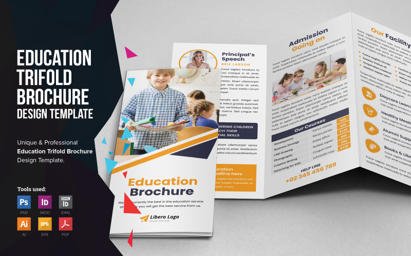 Download Фирменный стиль "Aroni - Education School Trifold Brochure - Corporate Identity Template" / Aroni - Education School Trifold Brochure - Corporate Identity Template - Фирменный стиль на тему графика education,brochure,leaflet,trifold,catalog,flyer,school,college,design,study-tutor,real-estate,travel-tour,medical-care,minimal,medical,multipurpose,mockup,educational,school-college,trifold-