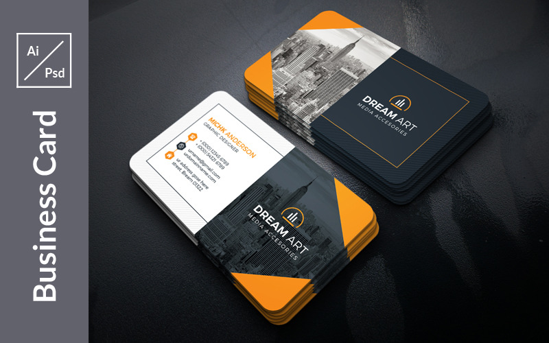 Download Фирменный стиль "Art Business Card - Corporate Identity Template" / Art Business Card - Corporate Identity Template - Фирменный стиль на тему графика abstract,art,artistic,blue,building,computer,corporate,graph,graphic,green,hi-quality,id,kit,internet,logo,modern,multimedia,official,photo,play
