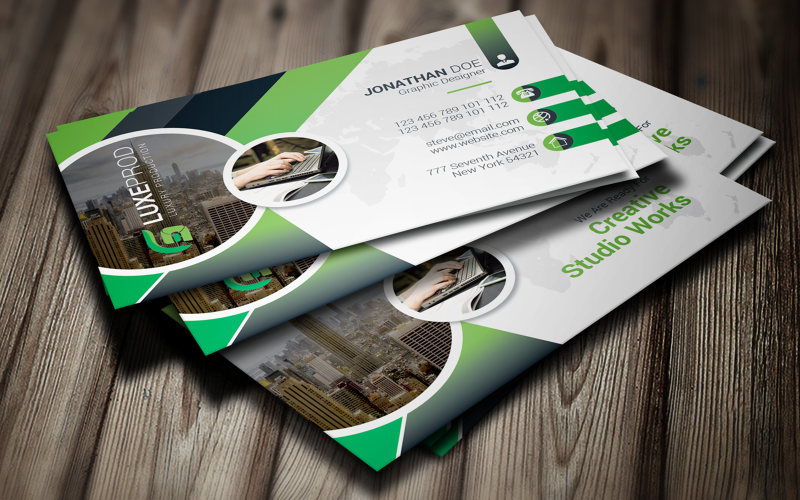 Download Фирменный стиль "Creative BusinessCard - Corporate Identity Template" / Creative BusinessCard - Corporate Identity Template - Фирменный стиль на тему графика black,blue,bundle,business,card,clean,cmyk,color,company,corporate,creative,design,green,horizontal,modern,personal,print,ready,professional,psd