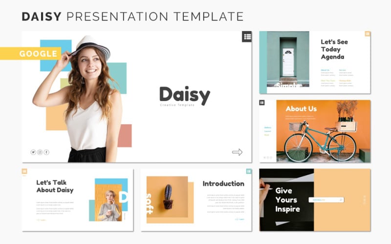 Daisy - Google Slaytlar Şablonu