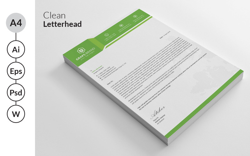 Download Фирменный стиль "Modern Letterhead - Corporate Identity Template" / Modern Letterhead - Corporate Identity Template - Фирменный стиль на тему графика a4,brand,branding,business,letterhead,clean,colorful,corporate,identity,creative,design,docx,elegant,envelope,folder,ipad,logo,minimalist,mockup,modern