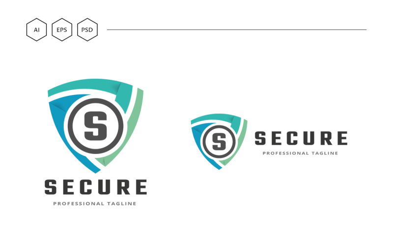 Download Шаблон логотипа "Secure Letter S Logo Template" / Secure Letter S Logo Template - Шаблон логотипа на тему графика 3d,accounting,app,bold,colorful,concept,consulting,corporate,creative,financial,internet,investment,letter,s,logo,modern,professional,s,letter,shield