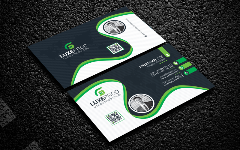 Download Фирменный стиль "Simple Business Card - Corporate Identity Template" / Simple Business Card - Corporate Identity Template - Фирменный стиль на тему графика black,blue,bundle,business,card,clean,cmyk,color,company,corporate,creative,design,green,horizontal,modern,personal,print,ready,professional,psd