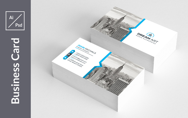 Download Фирменный стиль "Simple Business Card - Corporate Identity Template" / Simple Business Card - Corporate Identity Template - Фирменный стиль на тему графика abstract,art,artistic,blue,building,computer,corporate,graph,graphic,green,hi-quality,id,kit,internet,logo,modern,multimedia,official,photo,play
